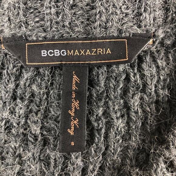 BCBGMaxzria Gray Wool Alpaca Blend Knit Sweater Dress Small - Picture 10 of 16